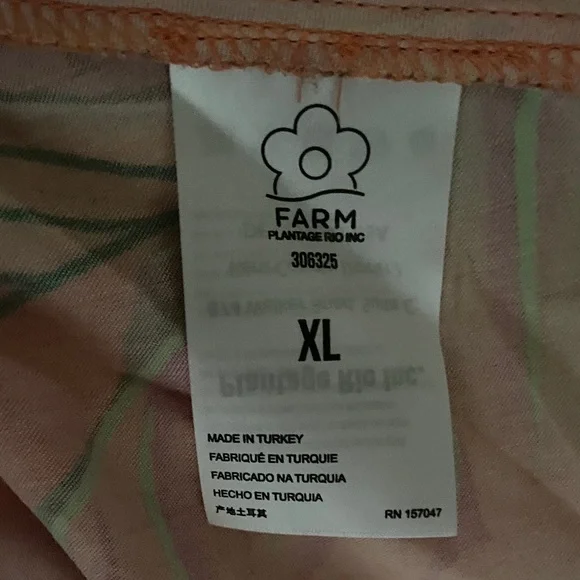 FARM Rio One-Shoulder Dress Ombré Forest Multicolor, Size XL - Picture 13 of 15